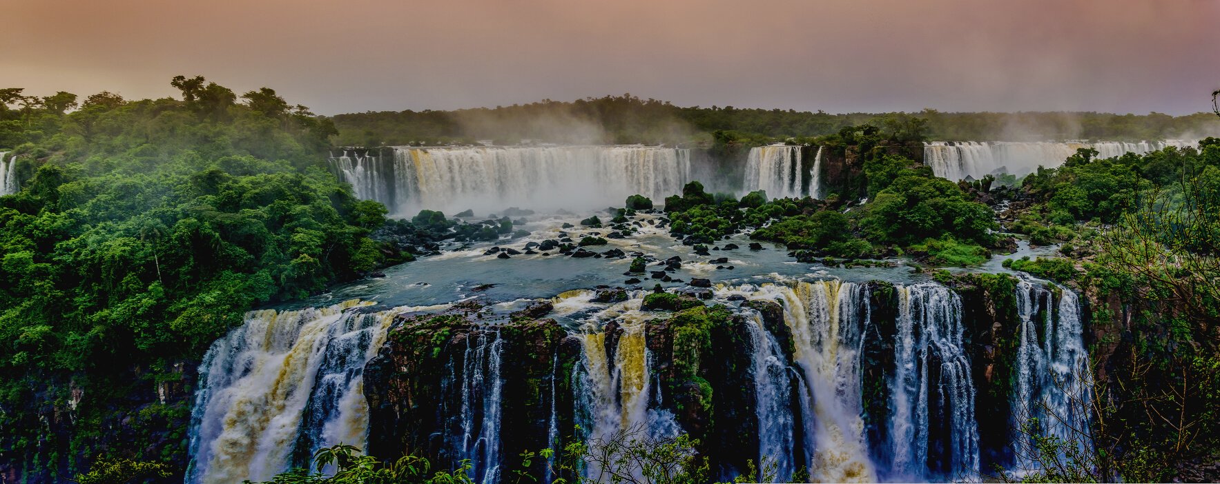 Panorama of a Waterfall Paradise
